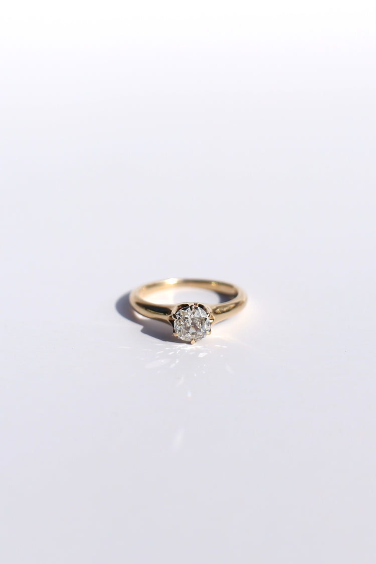 0.63ct Old Mine Cut Diamond Solitaire