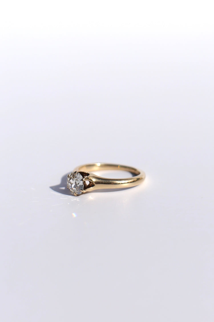 0.63ct Old Mine Cut Diamond Solitaire