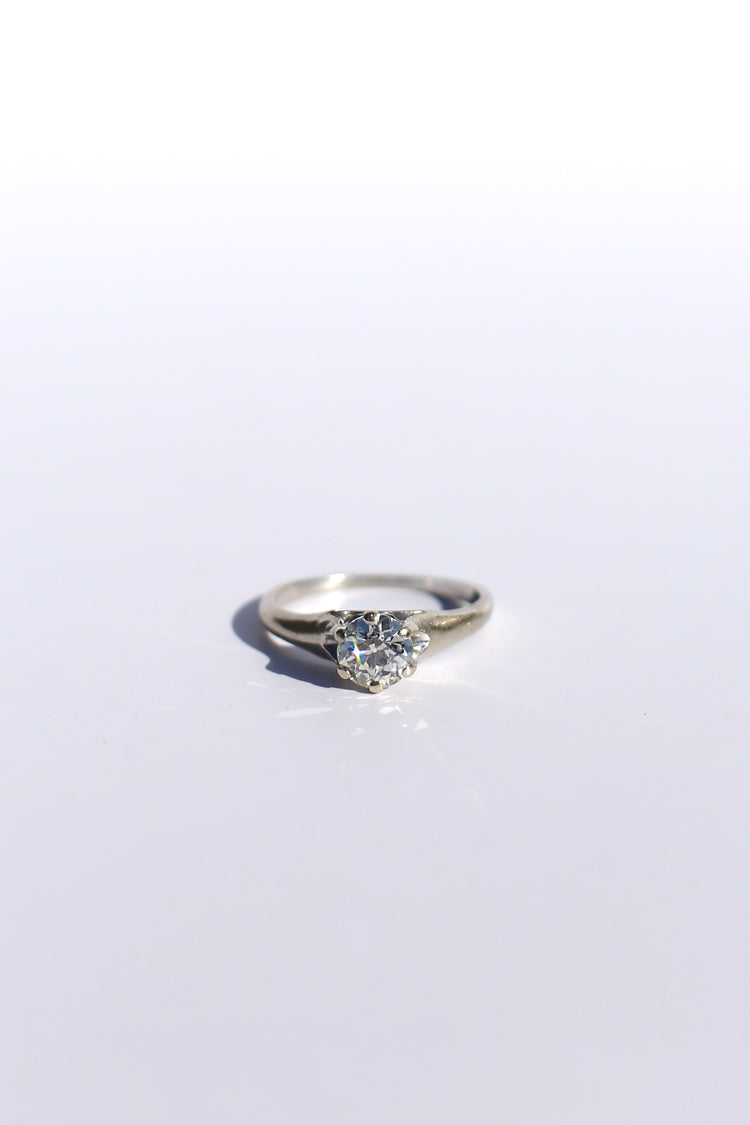 0.80ct Old European Cut Diamond Ring