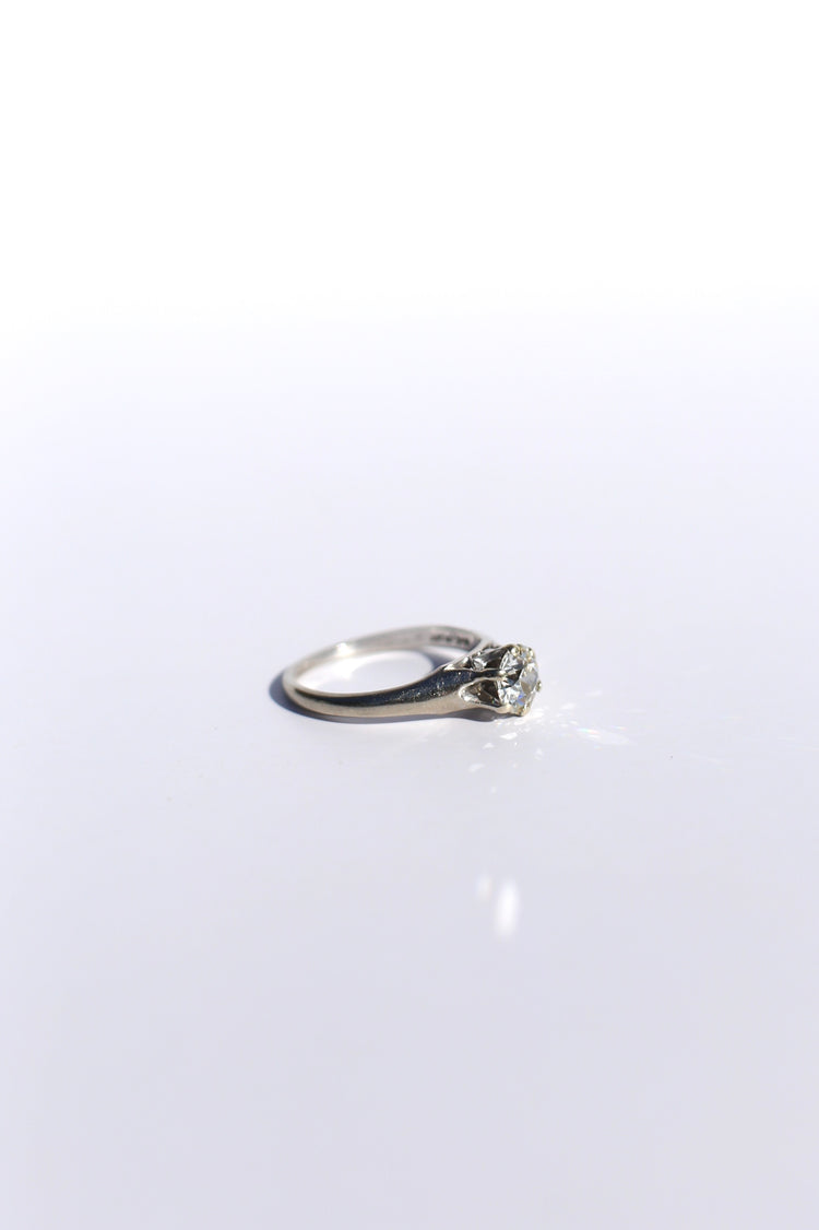 0.80ct Old European Cut Diamond Ring