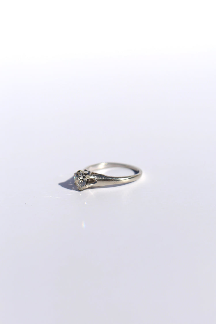 0.80ct Old European Cut Diamond Ring