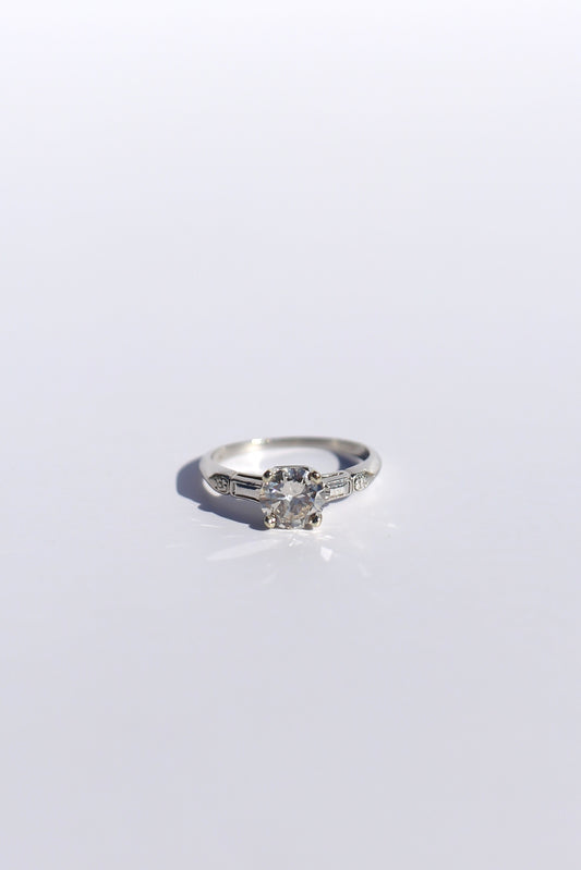 0.85ct Transitional Cut Solitaire with Band Detailing