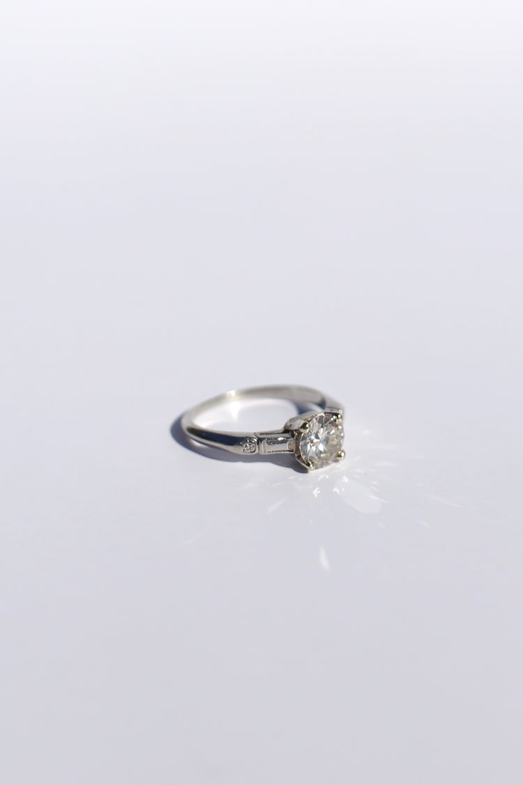 0.85ct Transitional Cut Solitaire with Band Detailing