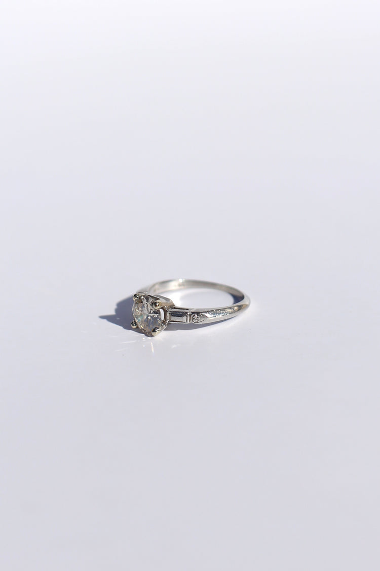 0.85ct Transitional Cut Solitaire with Band Detailing