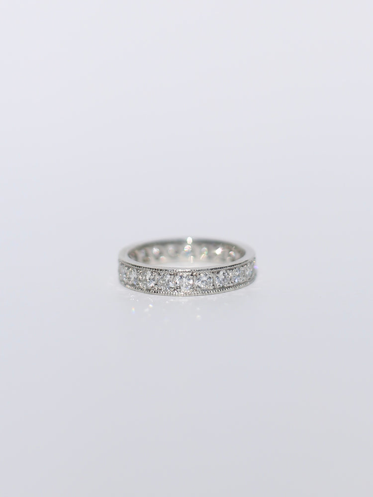 Vintage Old European Cut Diamond Eternity Band