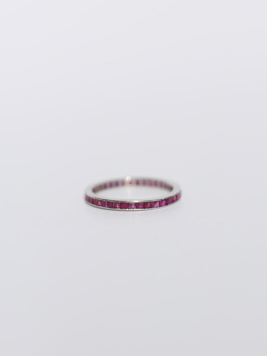 Vintage Art Deco Ruby Band